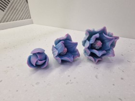Форма "Подснежники бархатные" три цветочка