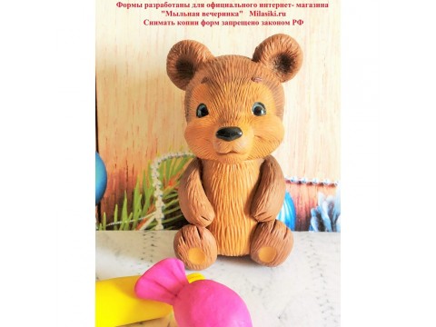 Форма "Медвежёнок" по мотивам открыток СССР