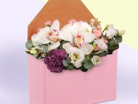 Коробка-письмо «Цветочное счастье», 14 × 20 × 6,5 см