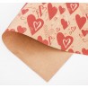 Бумага упаковочная крафтовая «Сердца», 50 × 70 см